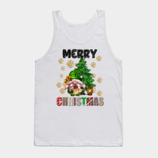 Merry Christmas Gnome Family Funny Xmas Tree Women Men Kids Tank Top